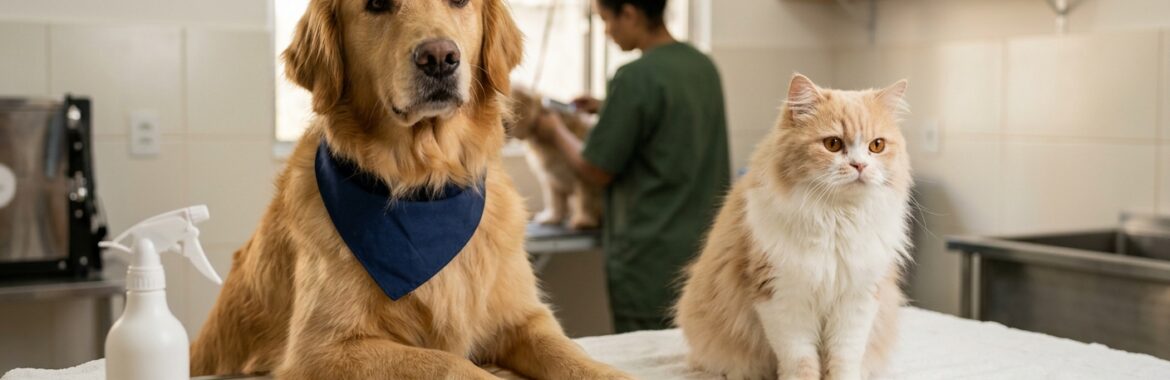 Como funciona o serviço de tosa para cães com pelagem dupla