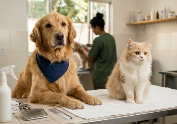 Como funciona o serviço de tosa para cães com pelagem dupla