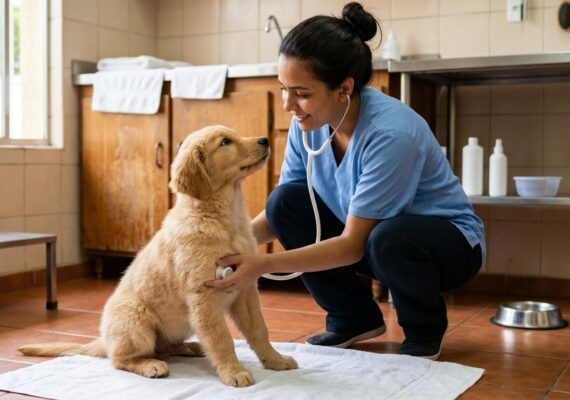 Quais precauções devo tomar ao matricular meu pet em um petshop com creche canina
