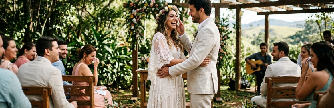 Fotos de casamento ao ar livre: cuidados e vantagens da fotografia