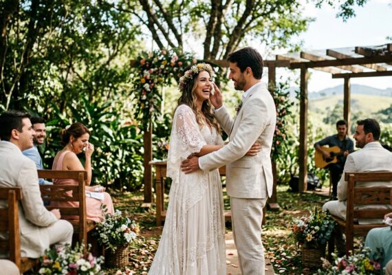 Fotos de casamento ao ar livre: cuidados e vantagens da fotografia