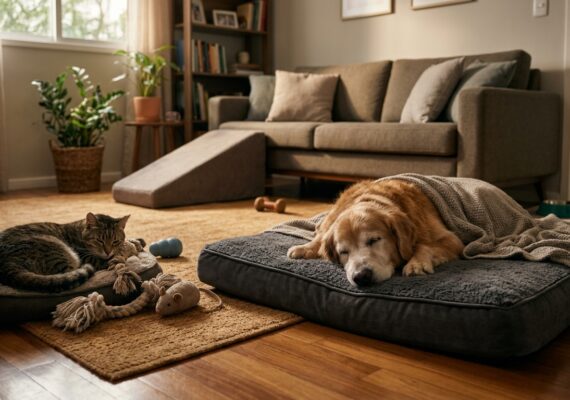 Itens essenciais para ambiente seguro de pets idosos em Atibaia