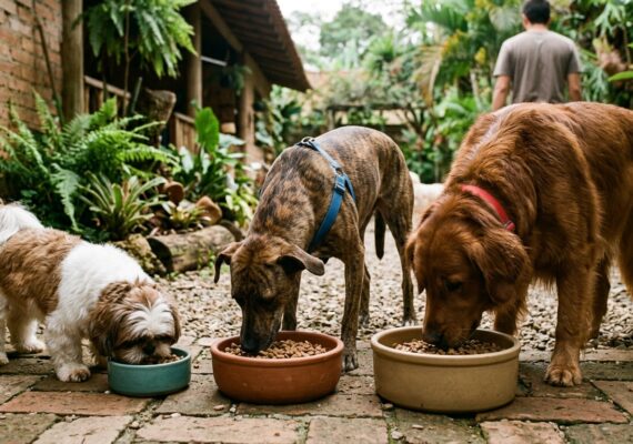 Guia para necessidades nutricionais de cães por porte