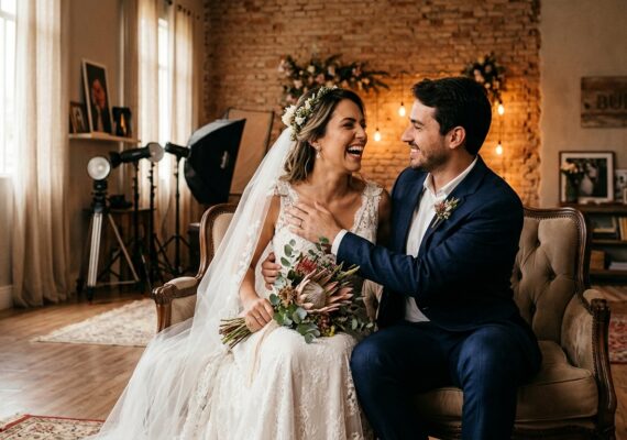 Fotos de casamento em estúdio: quando escolher essa opção